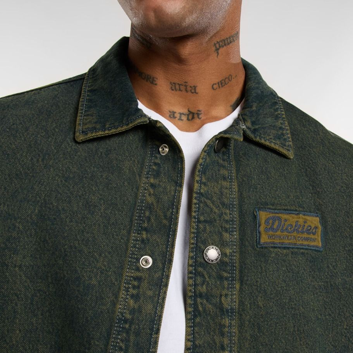 Dickies Giacca Lewistown Denim Green Tone Fade - 5 Dickies Giacca Lewistown Denim Green Tone Fade - 5