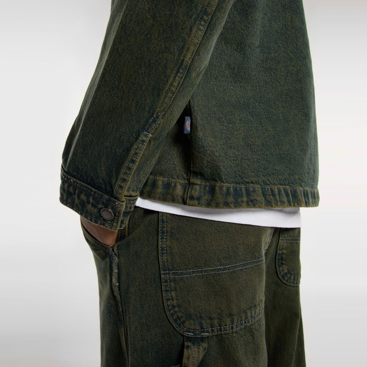 Dickies Giacca Lewistown Denim Green Tone Fade - 6 Dickies Giacca Lewistown Denim Green Tone Fade - 6