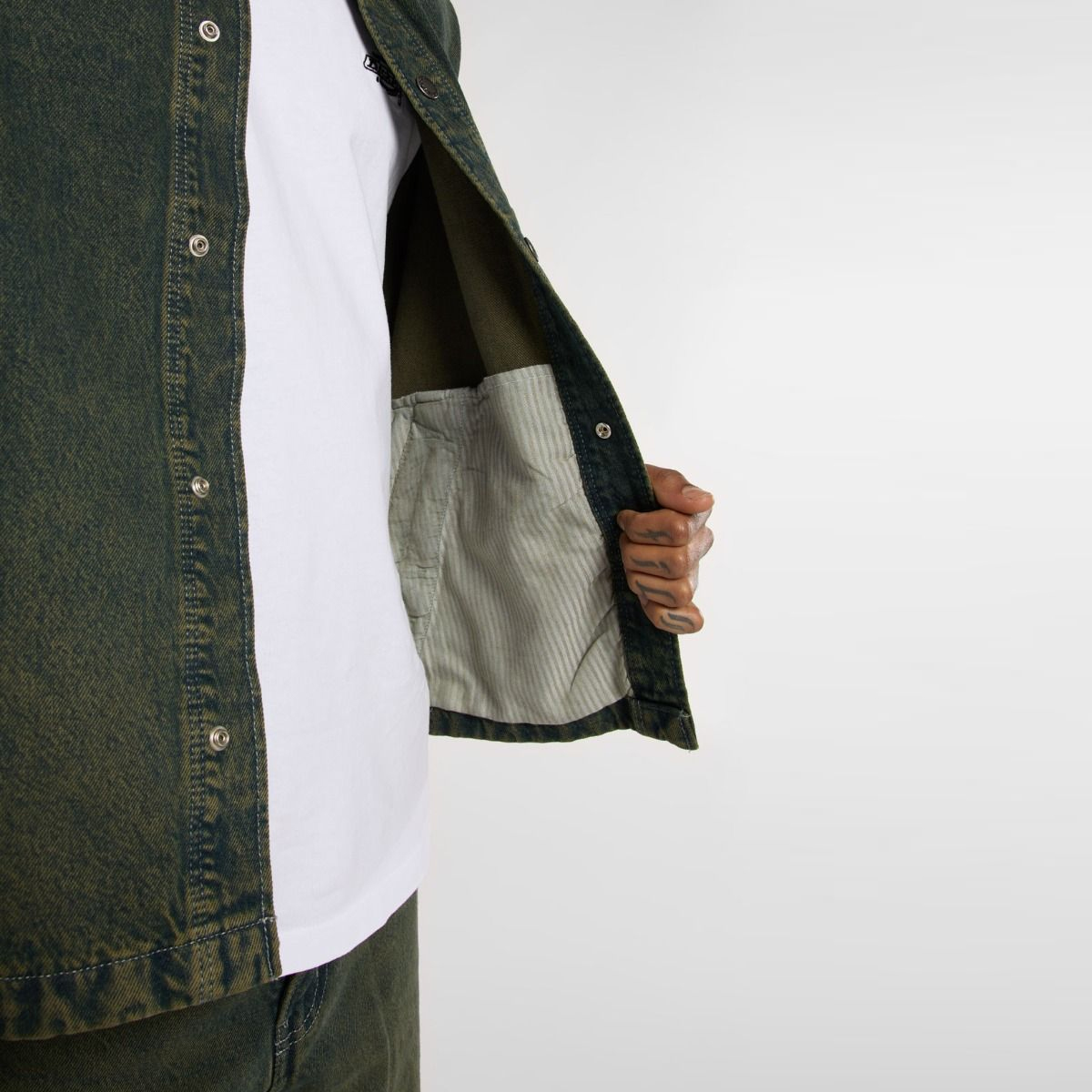 Dickies Giacca Lewistown Denim Green Tone Fade - 7 Dickies Giacca Lewistown Denim Green Tone Fade - 7