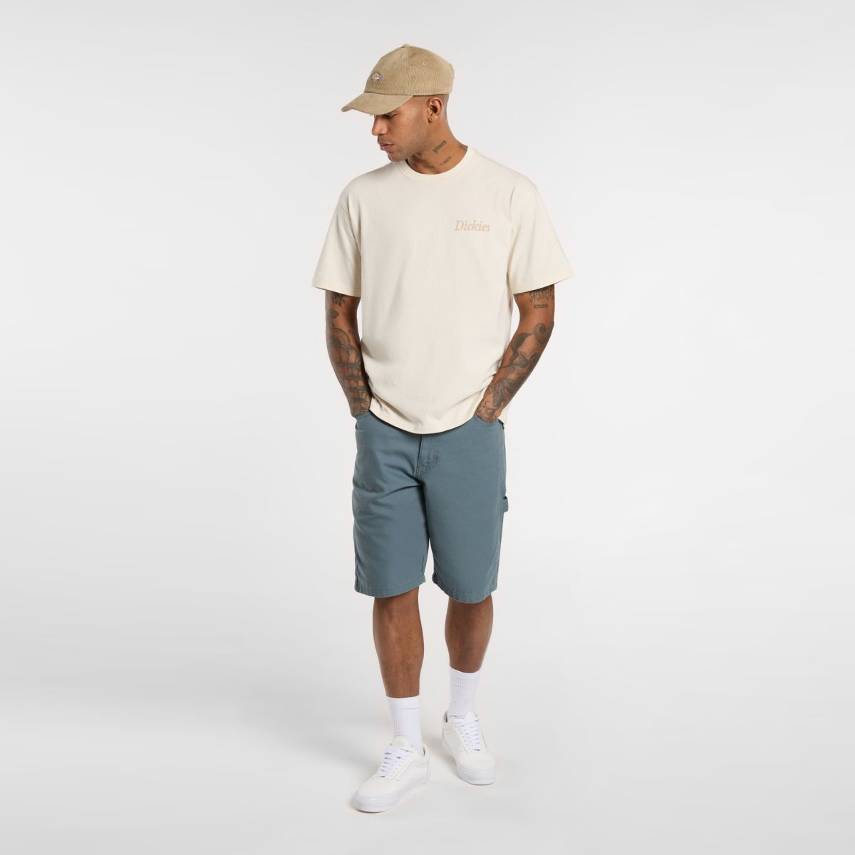 Dickies T-Shirt Companion Script Whitecap Gray - 4