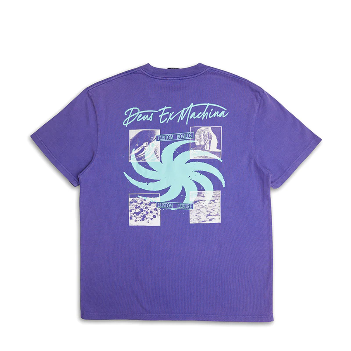 Deus Ex Machina T-Shirt Custom Leisure Tee Deep Blue - 2 Deus Ex Machina T-Shirt Custom Leisure Tee Deep Blue - 2