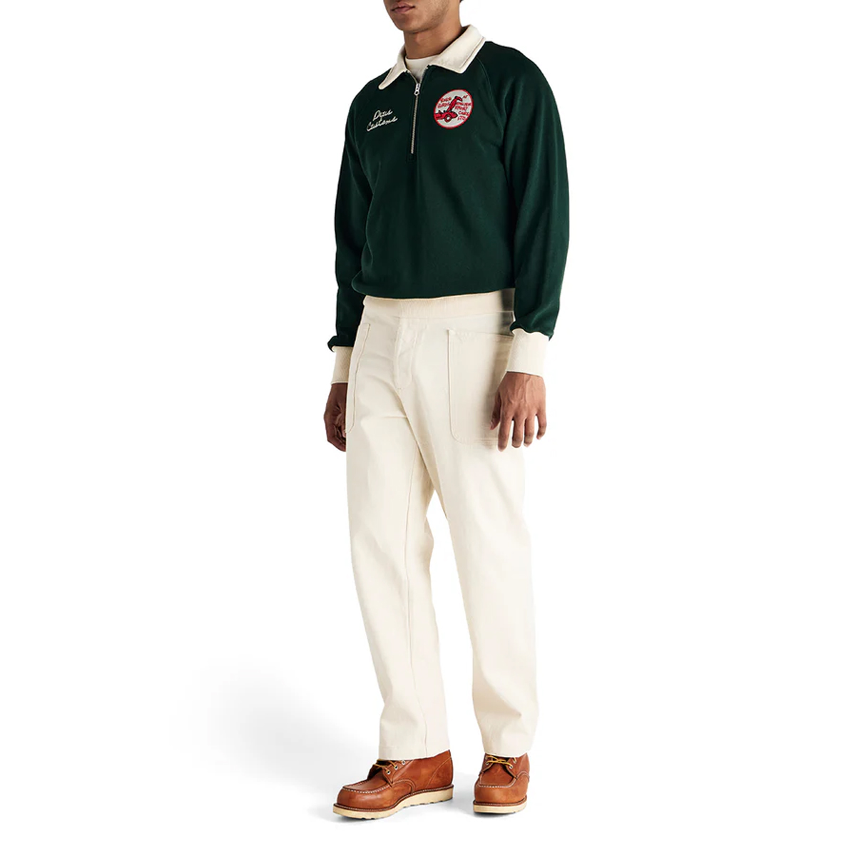 Deus Ex Machina Felpa Specter Zip Racing Green - 3