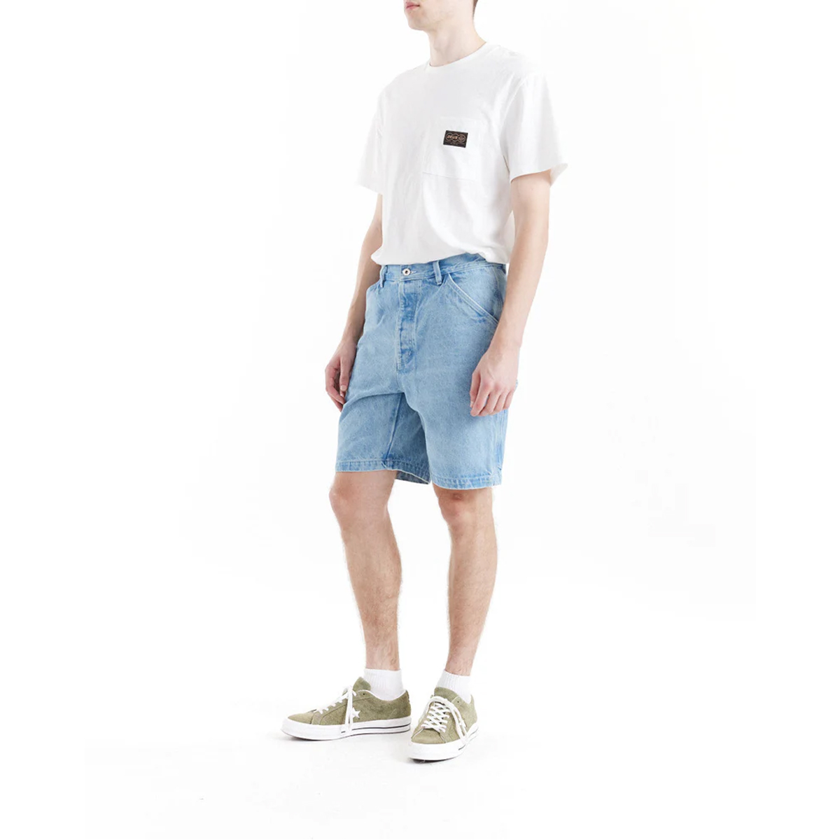 Deus Ex Machina Shorts Jeans Big Fella LT Stone - 6 Deus Ex Machina Shorts Jeans Big Fella LT Stone - 6