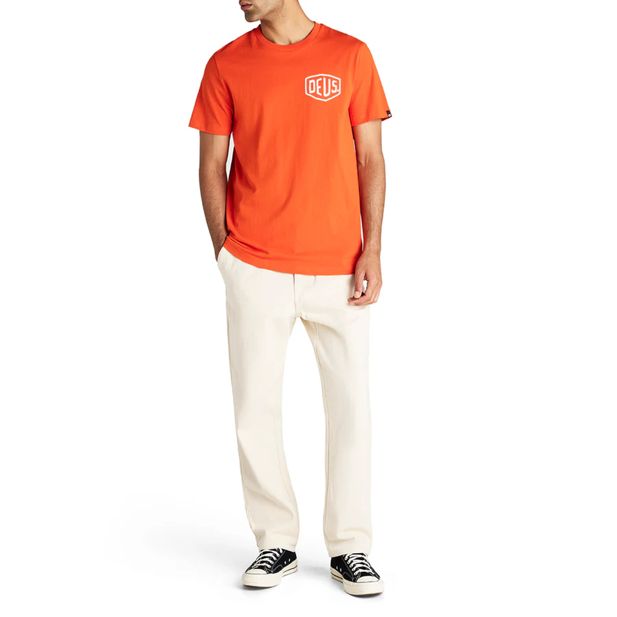 Deus Ex Machina T-Shirt Venice Address Tangerine Tango - 3 Deus Ex Machina T-Shirt Venice Address Tangerine Tango - 3