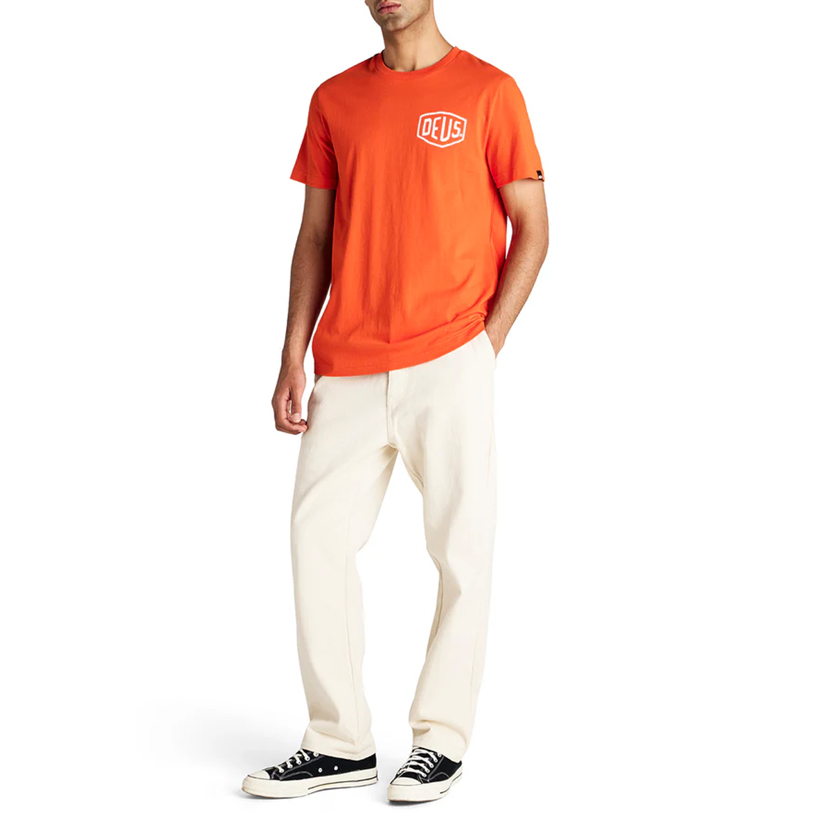 Deus Ex Machina T-Shirt Venice Address Tangerine Tango - 4 Deus Ex Machina T-Shirt Venice Address Tangerine Tango - 4