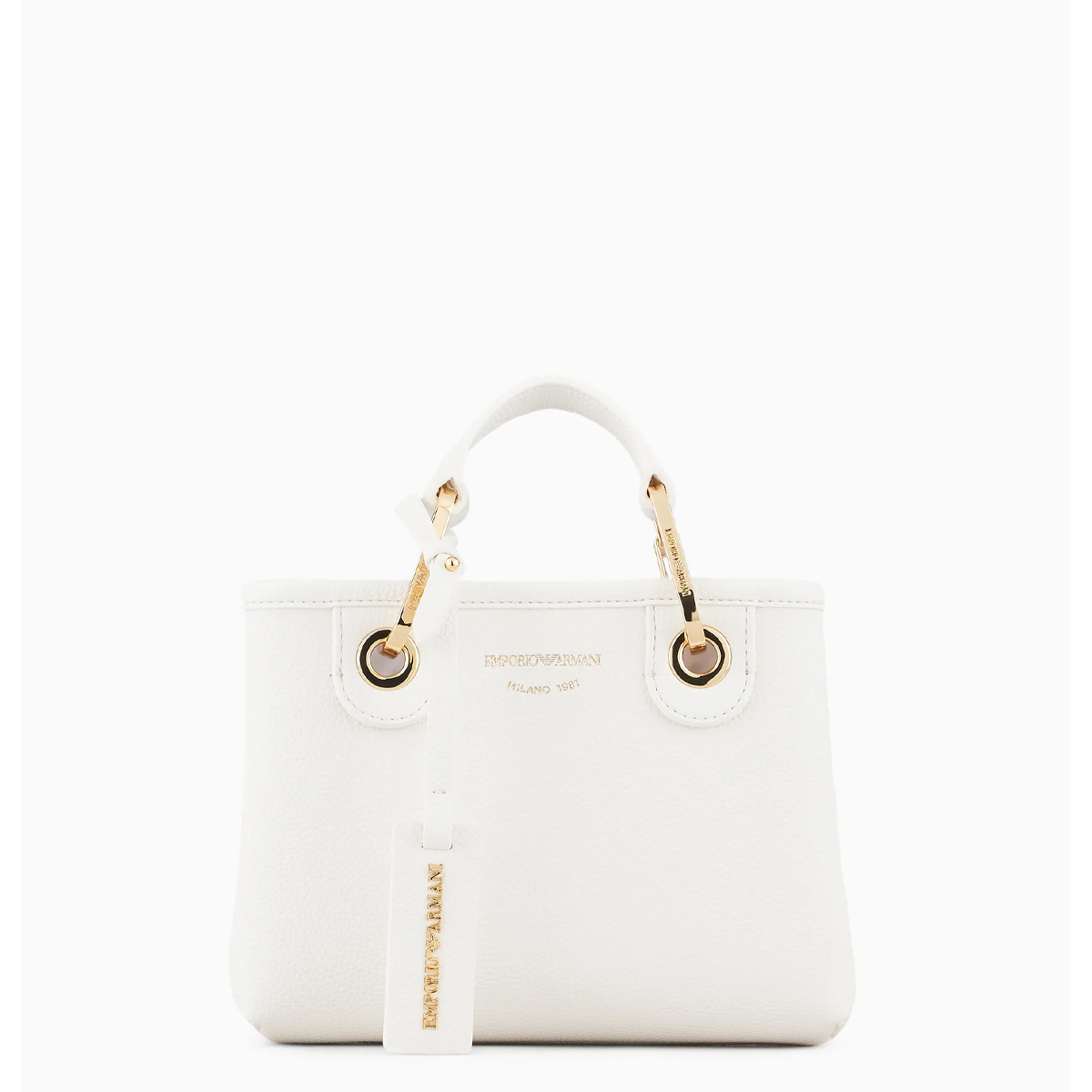 Emporio Armani Mini Borsa a mano MyEA Bianco Cuoio - 1