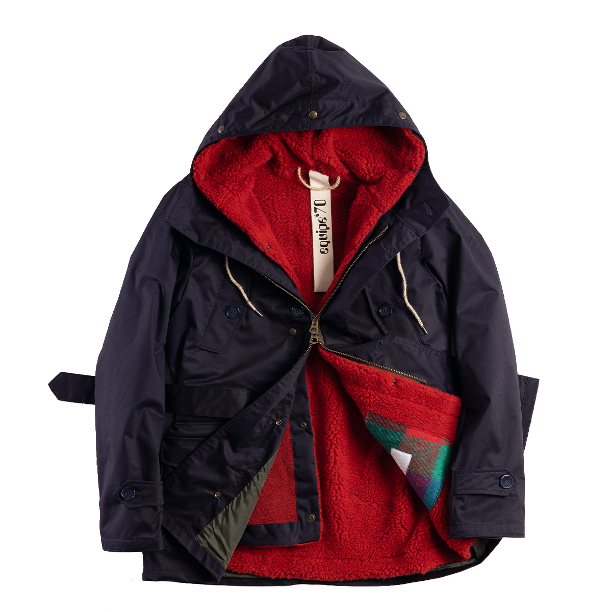 EQUI Cappotto Eskimo Mini Tecnogabardina Blu Unito - 2 EQUI Cappotto Eskimo Mini Tecnogabardina Blu Unito - 2
