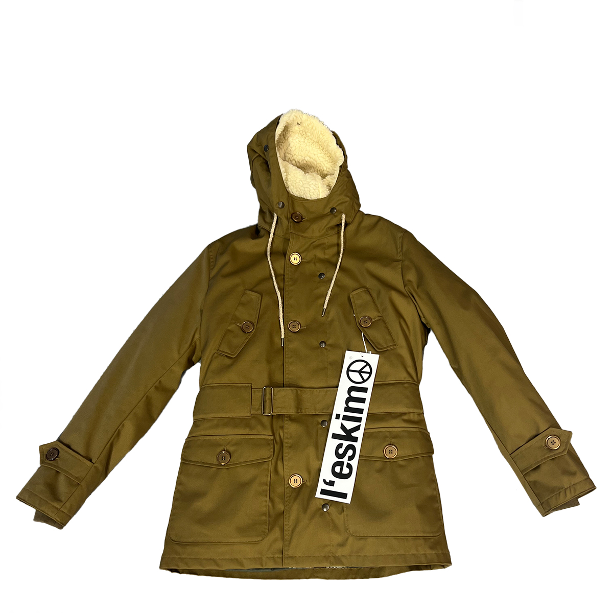 EQUI Cappotto Eskimo Mini Tecnogabardina Cammello Unito - 1 EQUI Cappotto Eskimo Mini Tecnogabardina Cammello Unito - 1