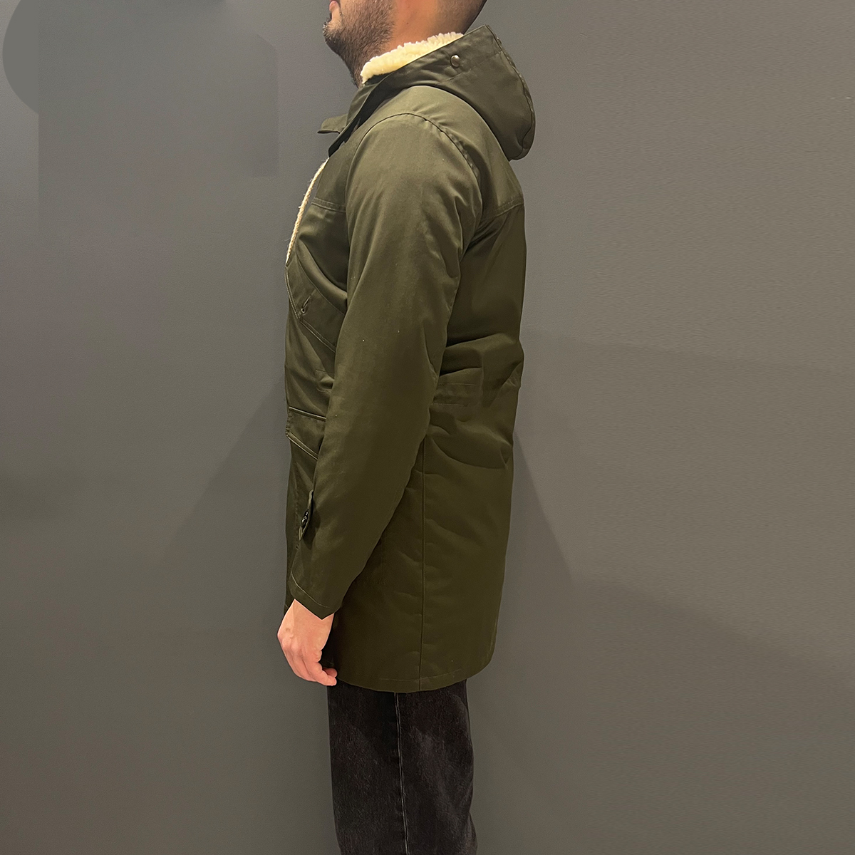 EQUI Cappotto Eskimo Over Tecnogabardina Verde Unito - 3 EQUI Cappotto Eskimo Over Tecnogabardina Verde Unito - 3