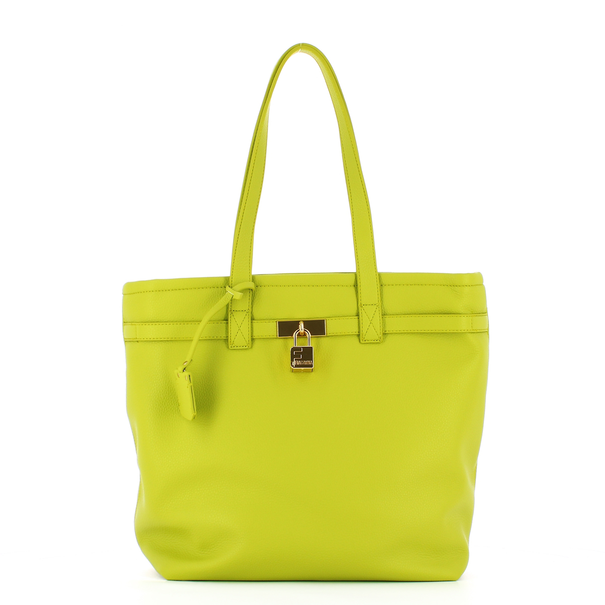 Fracomina Shopper con lucchetto Lime - 1