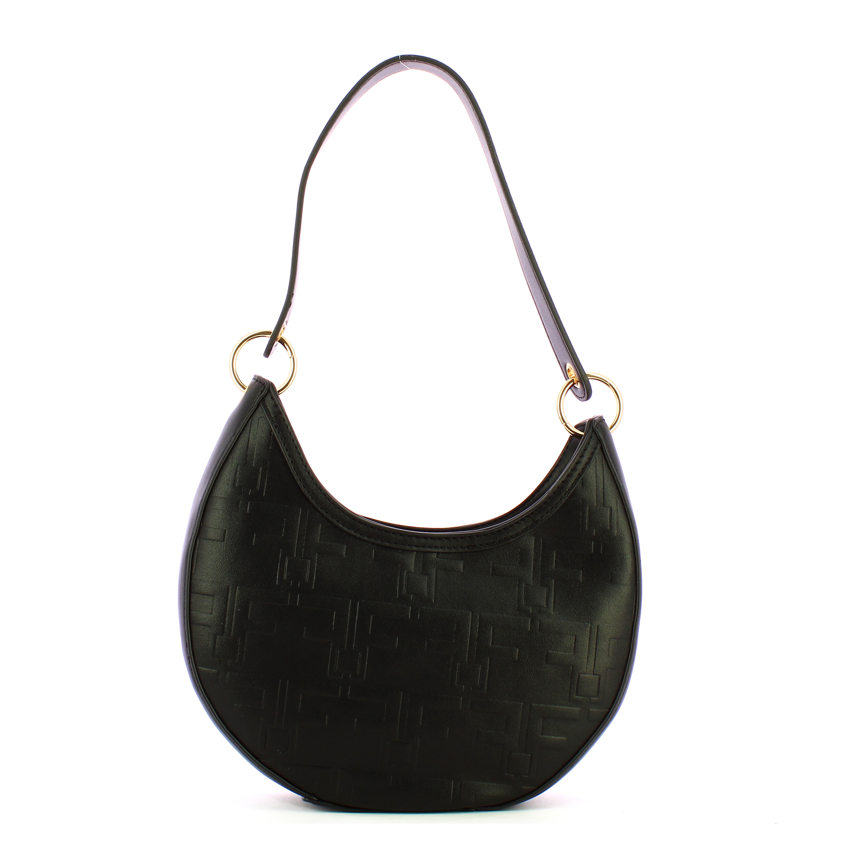 Fracomina Mini Borsa a spalla logata Black - 3 Fracomina Mini Borsa a spalla logata Black - 3