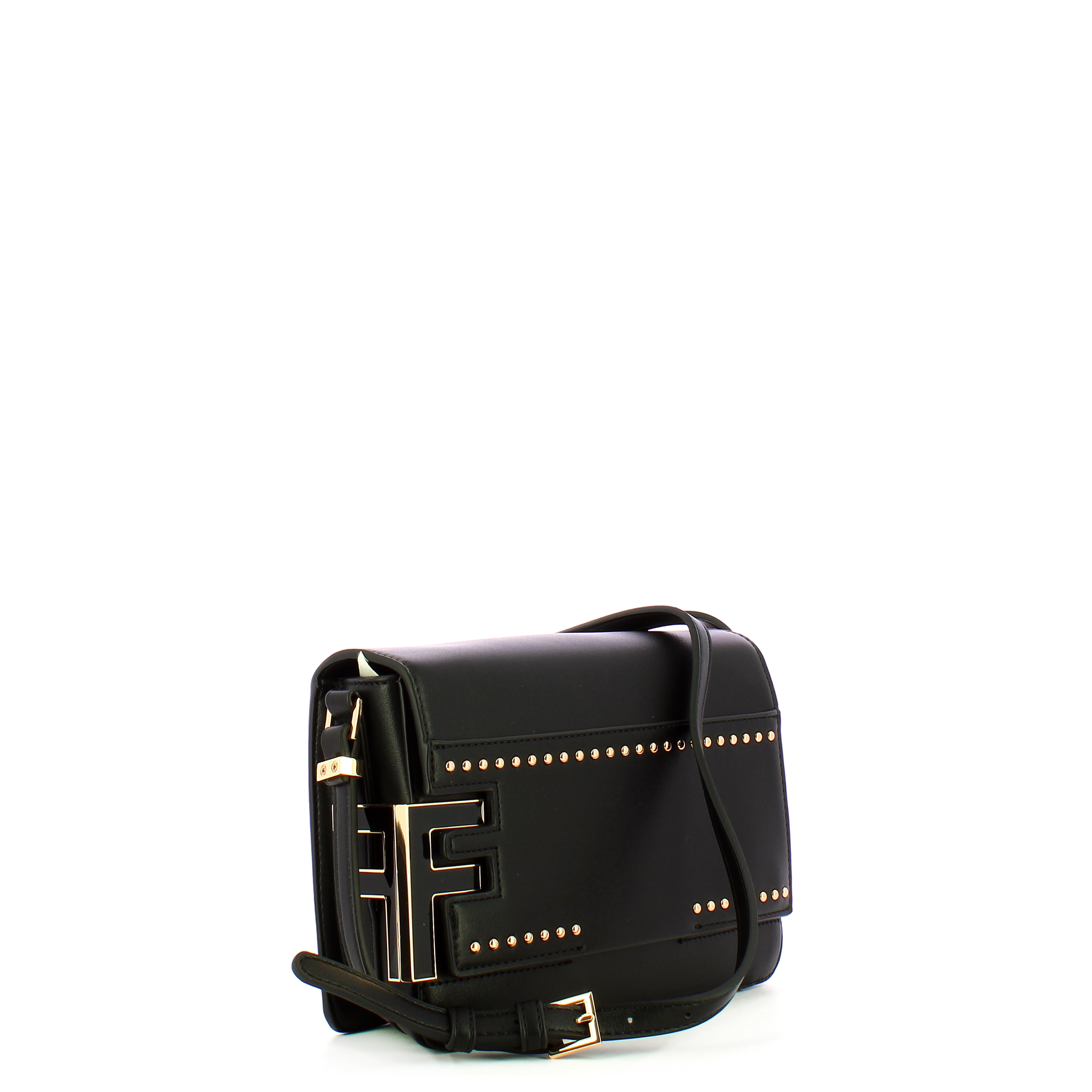 Fracomina Borsa a tracolla Bella con borchie Black - 2