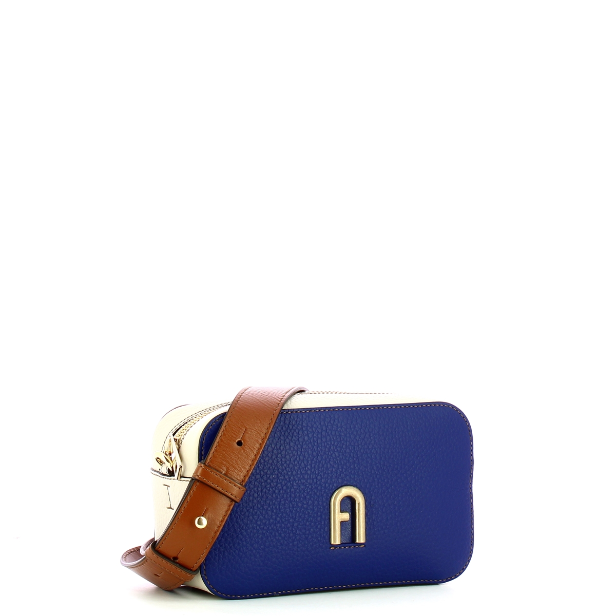 Furla Mini Borsa a bandoliera Primula Colorblock Pacific Perla Cognac - 2 Furla Mini Borsa a bandoliera Primula Colorblock Pacific Perla Cognac - 2