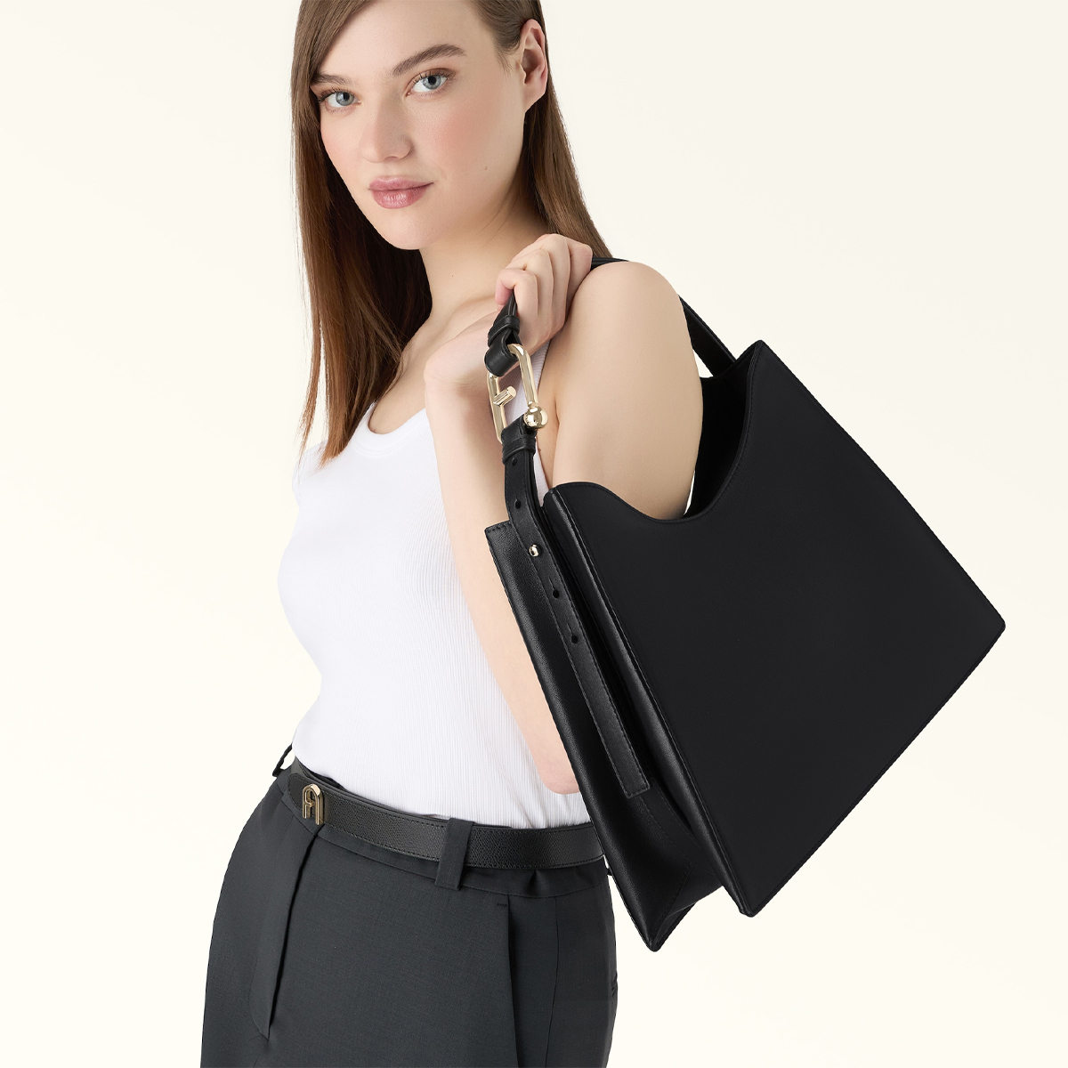 Furla Hobo Bag Nuvola L Nero - 7 Furla Hobo Bag Nuvola L Nero - 7