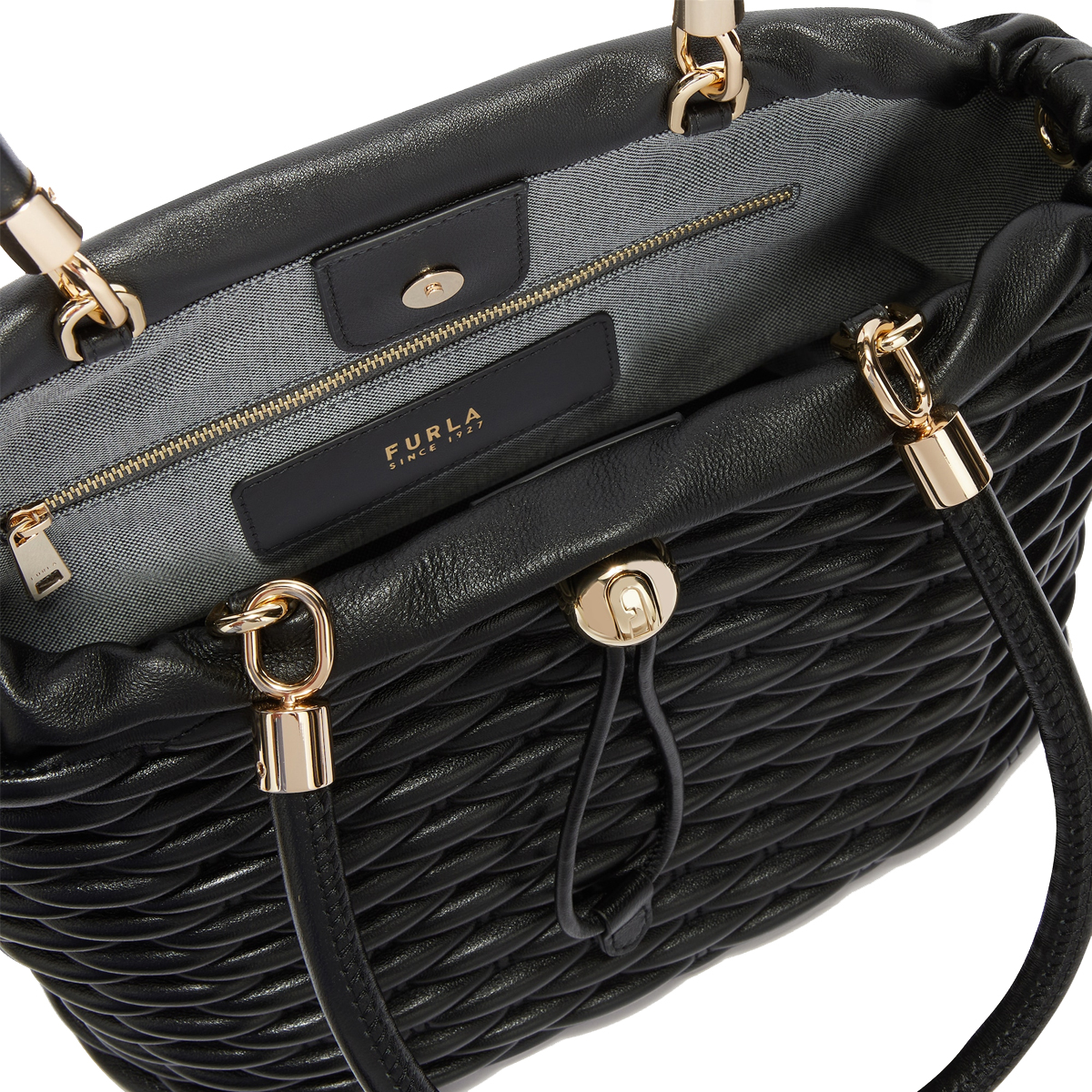 Furla Tote Bag Mionido M Nero - 4 Furla Tote Bag Mionido M Nero - 4