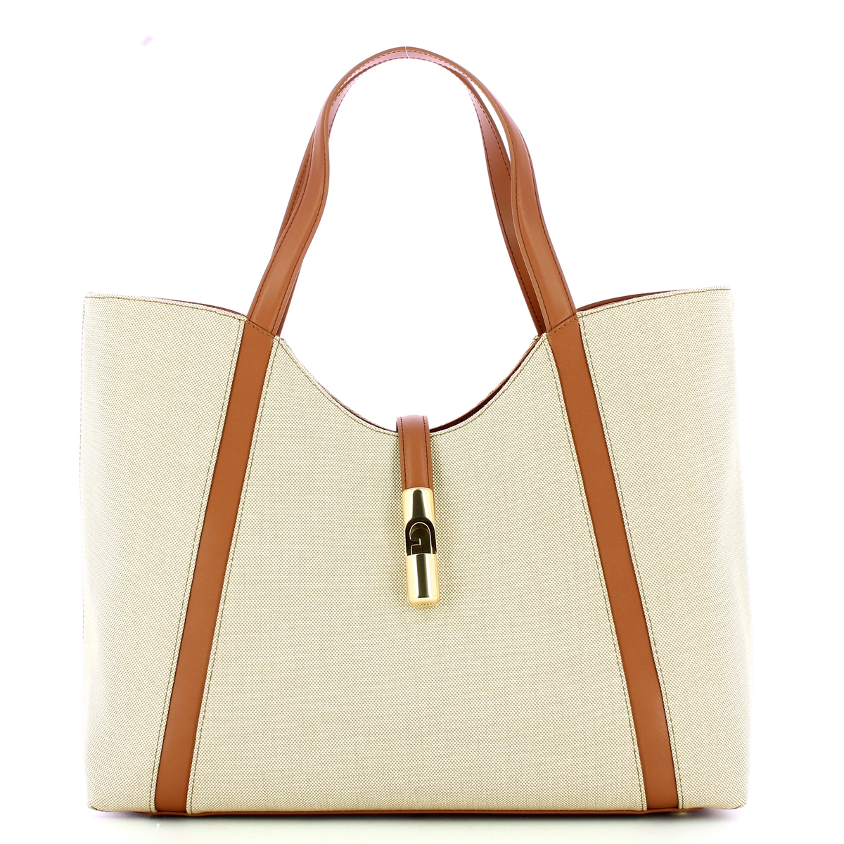 Furla Borsa a spalla Goccia XL Natural Brandy - 1 Furla Borsa a spalla Goccia XL Natural Brandy - 1