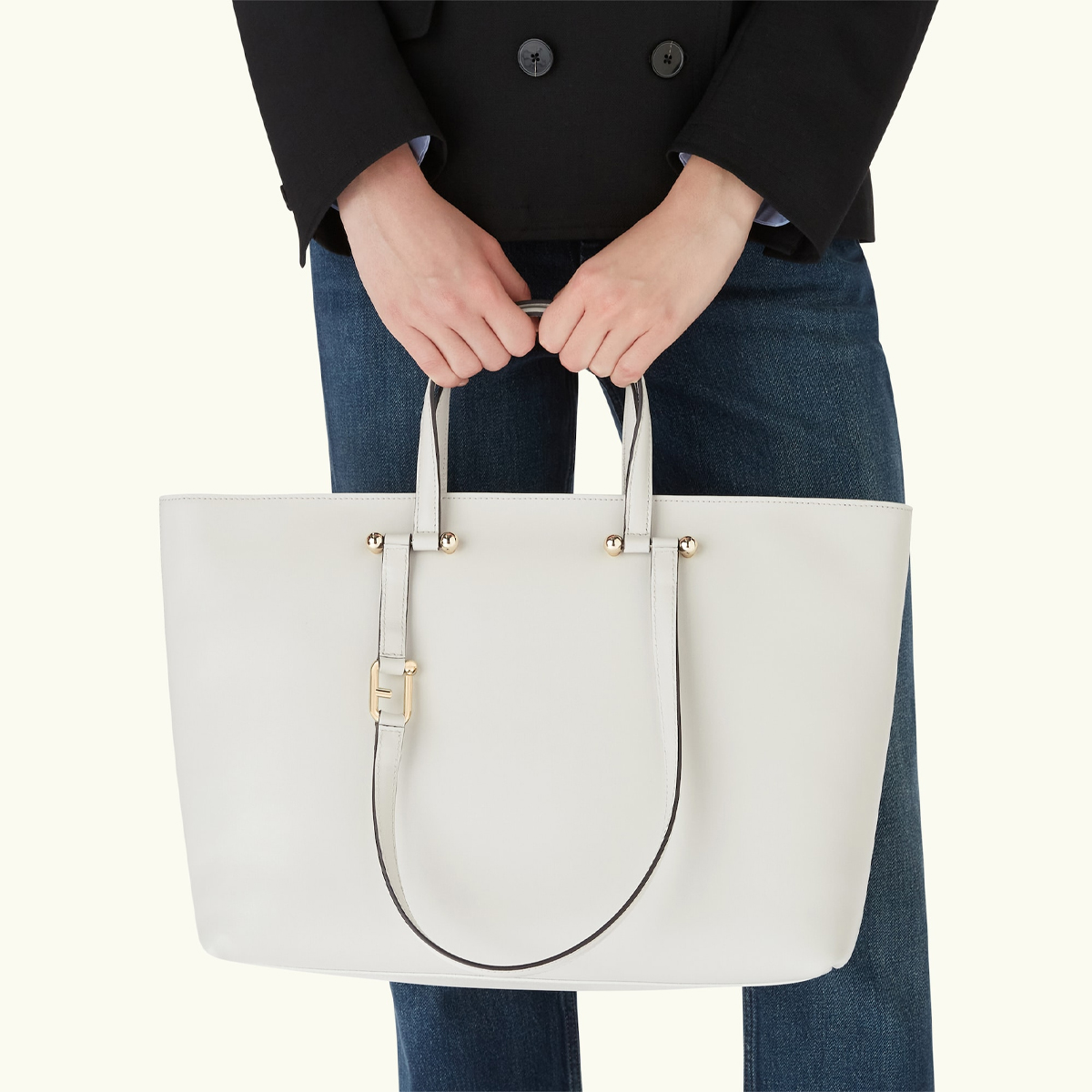 Furla Shopper Duetto Large Marshmallow Grigio - 2
