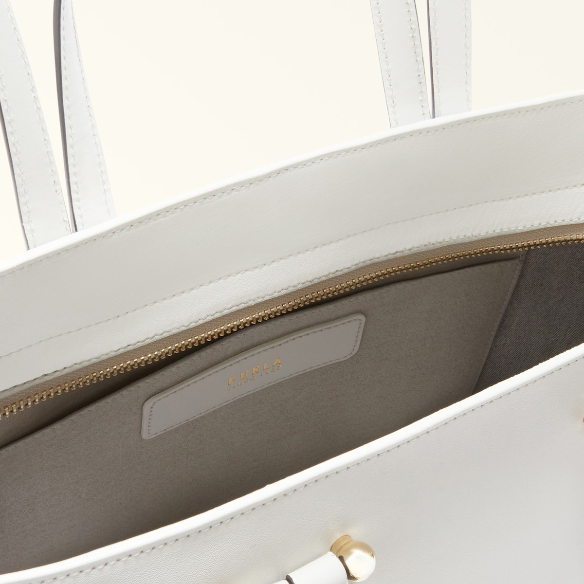 Furla Shopper Duetto Large Marshmallow Grigio - 4
