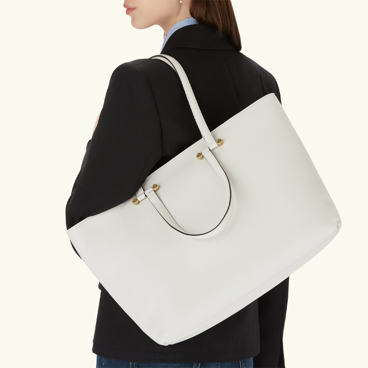 Furla Shopper Duetto Large Marshmallow Grigio - 7
