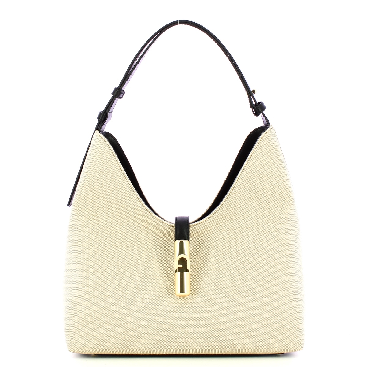 Furla Borsa a spalla Goccia M Natural Nero - 1