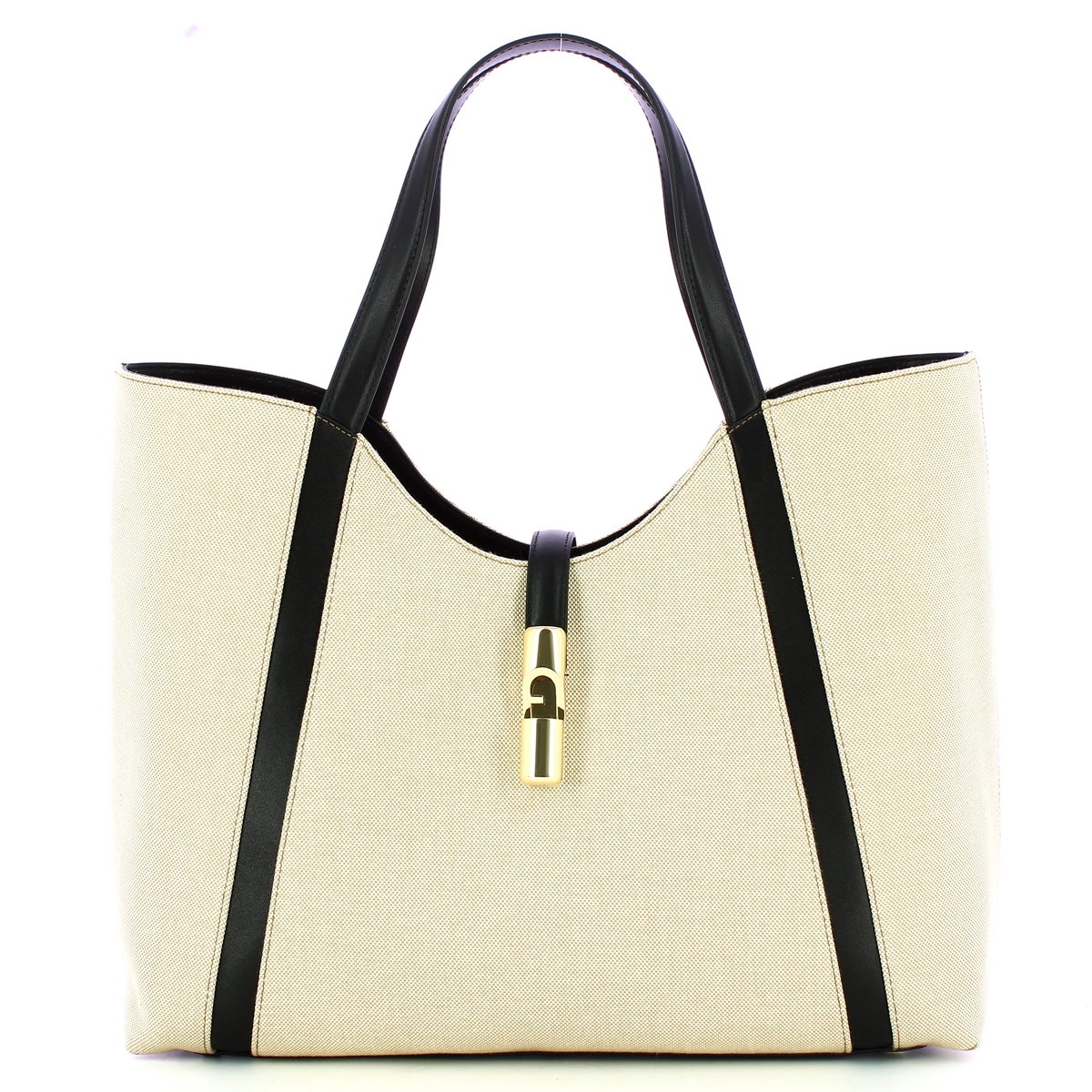 Furla Borsa a spalla Goccia XL Natural Nero - 1