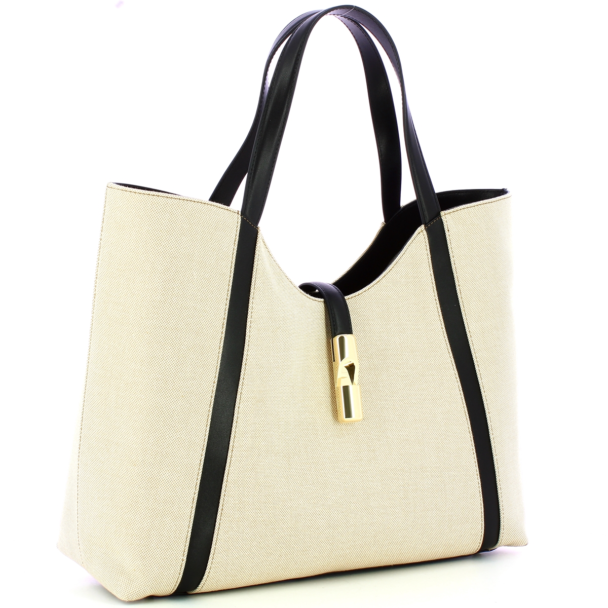 Furla Borsa a spalla Goccia XL Natural Nero - 2