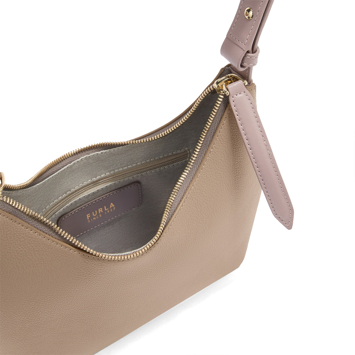 Furla Sottospalla Goccia S Stucco Gray Mauve - 5 Furla Sottospalla Goccia S Stucco Gray Mauve - 5