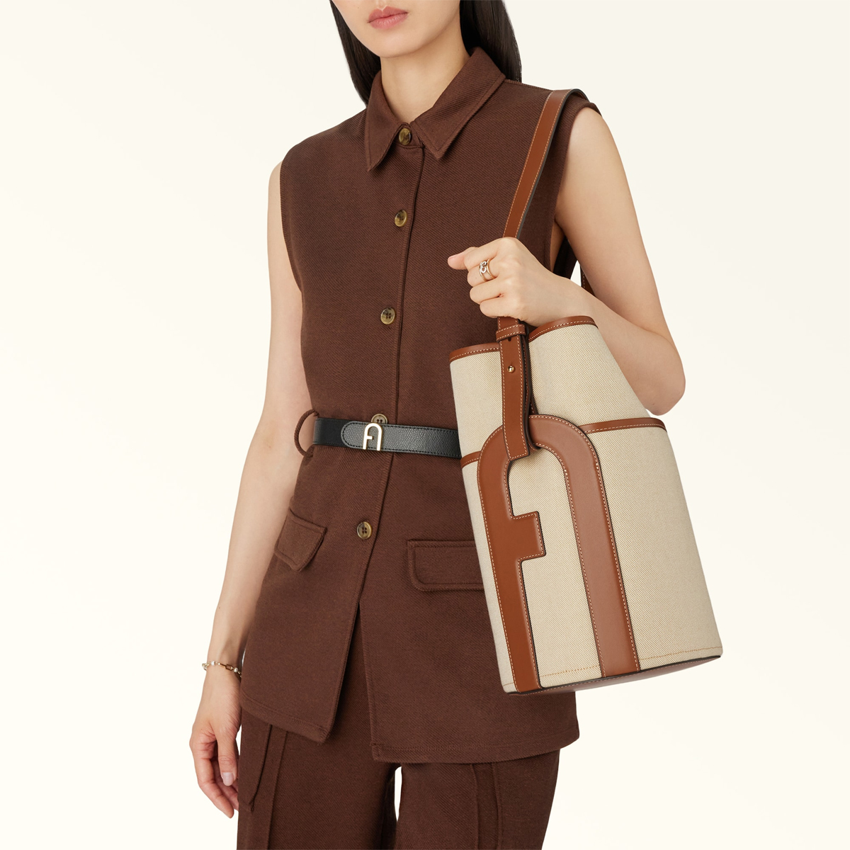 Furla Secchiello Lido M Toni Cognac - 7 Furla Secchiello Lido M Toni Cognac - 7