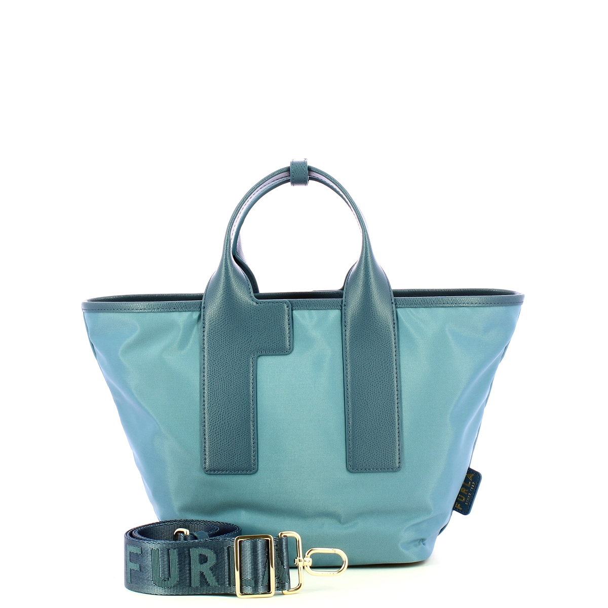 Furla Tote Bag Pium M Celestial Vetiver Denim - 4