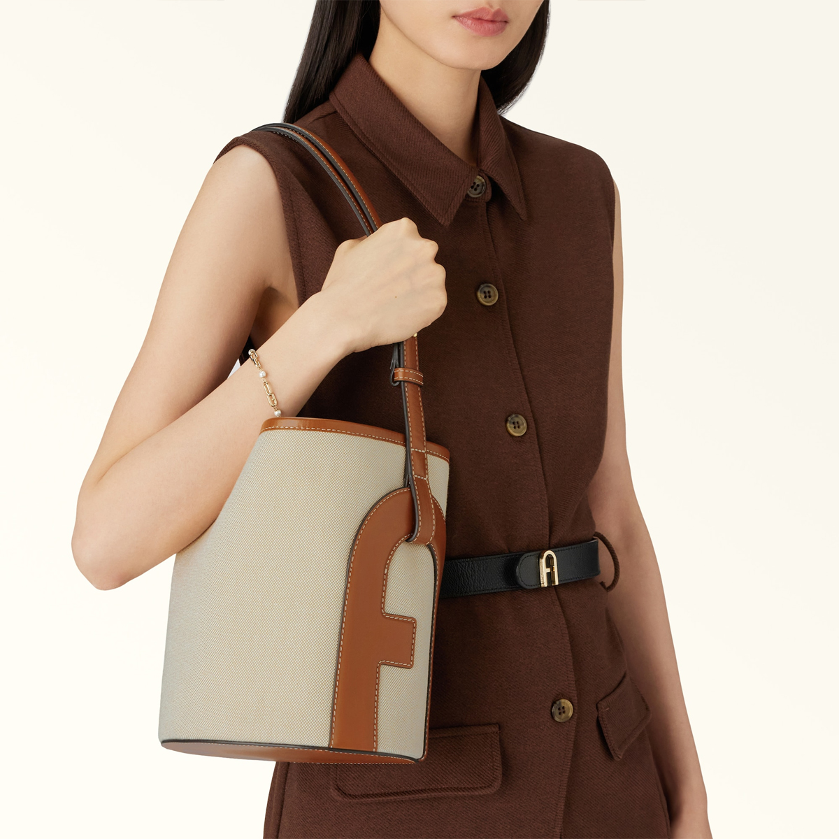 Furla Secchiello Lido S Toni Cognac - 7 Furla Secchiello Lido S Toni Cognac - 7
