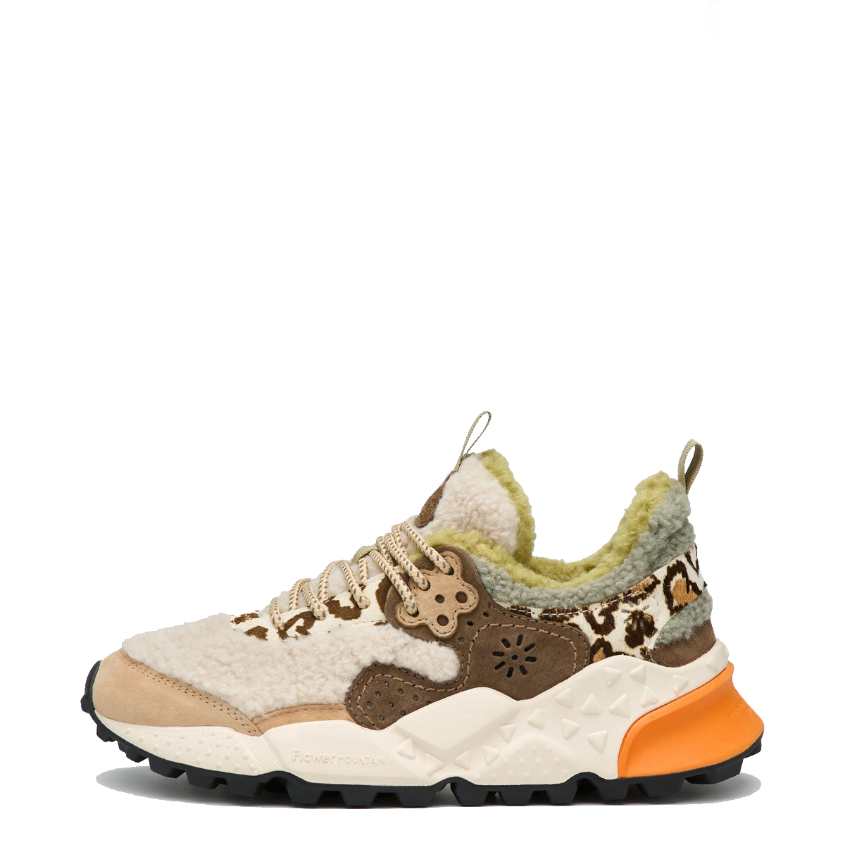 Flower Mountain Sneakers Kotetsu Suede Shearling Cipria Multi - 1