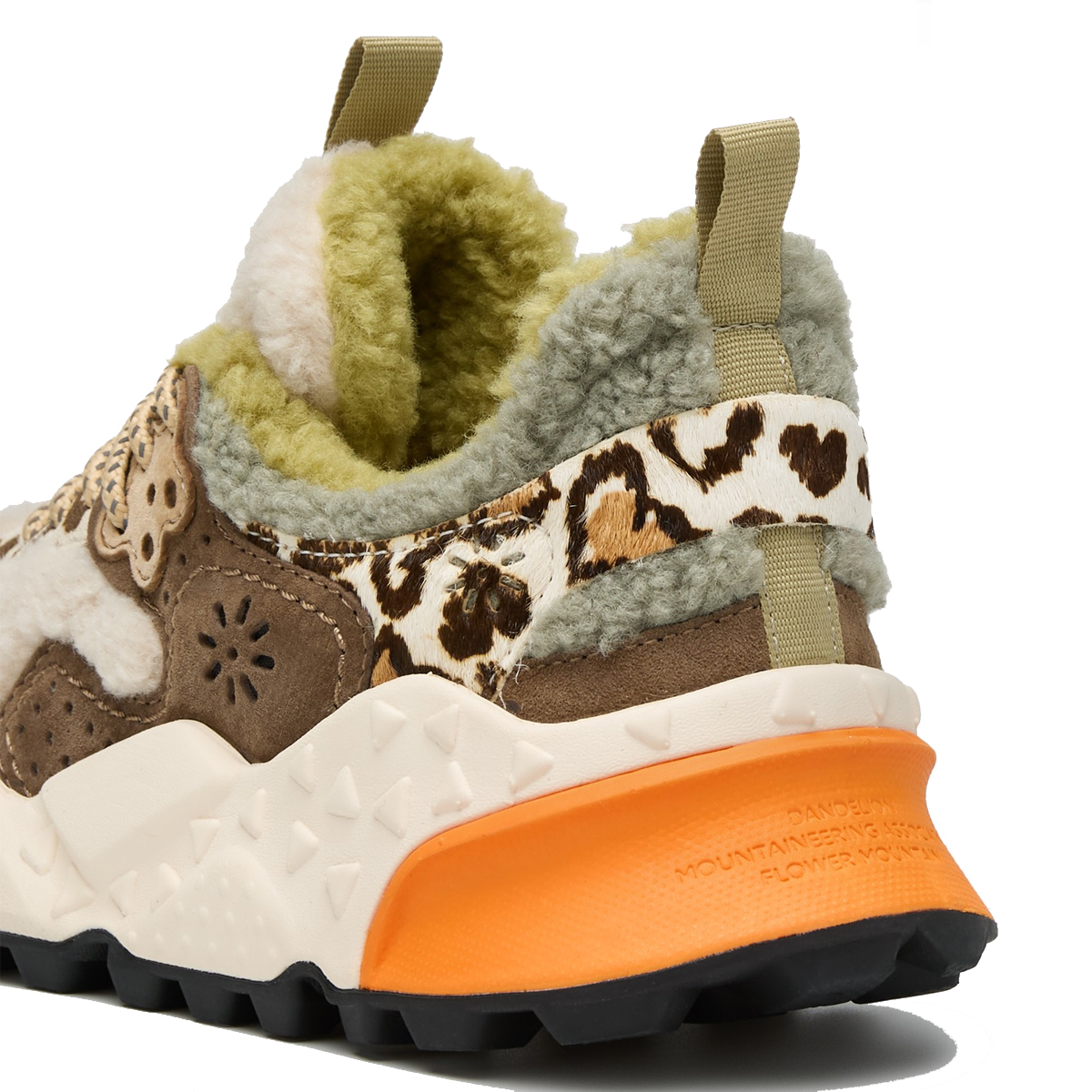 Flower Mountain Sneakers Kotetsu Suede Shearling Cipria Multi - 5