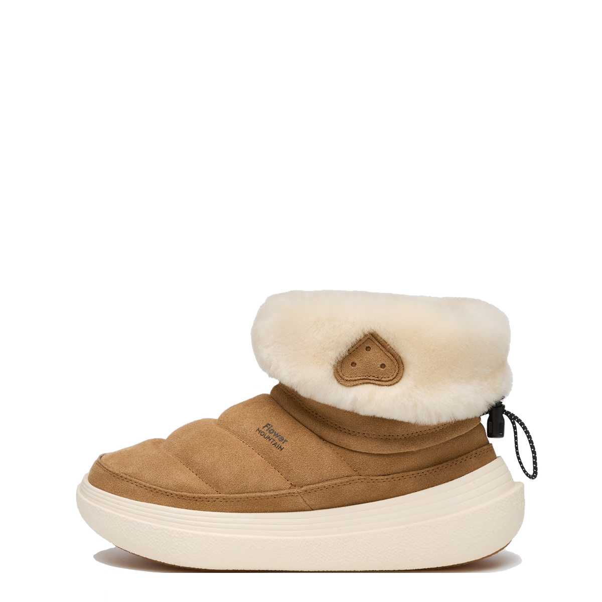 Flower Mountain Stivaletti Fami Mid Suede Shearling Brown - 1