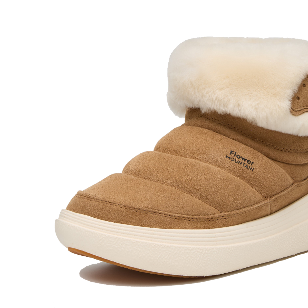 Flower Mountain Stivaletti Fami Mid Suede Shearling Brown - 4