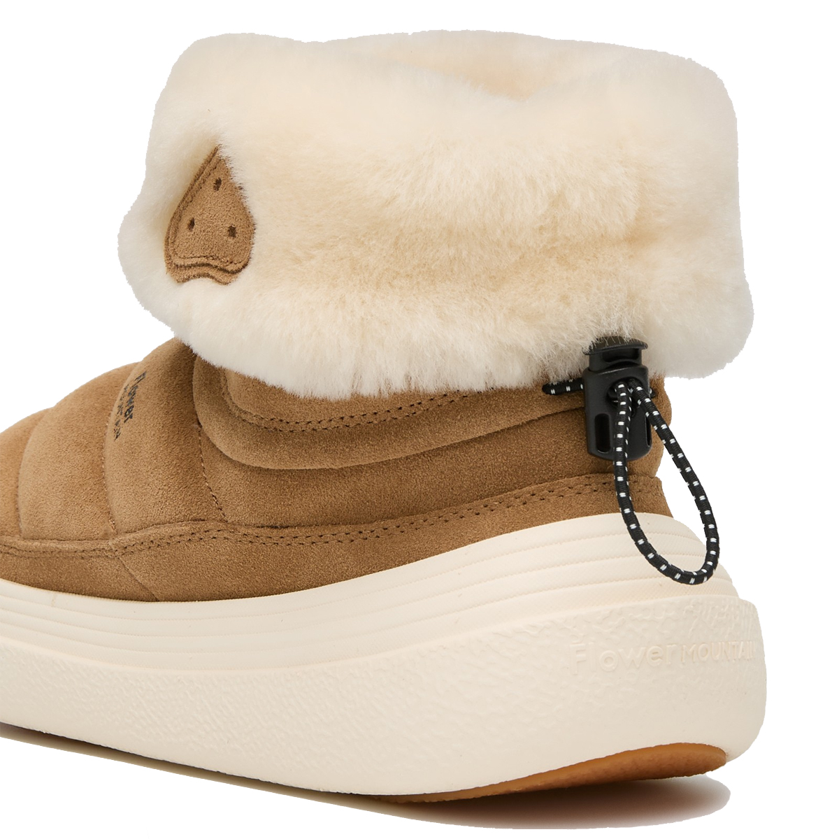 Flower Mountain Stivaletti Fami Mid Suede Shearling Brown - 5