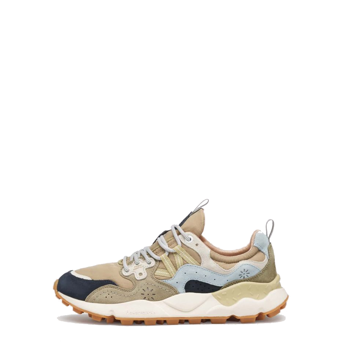 Flower Mountain Sneakers Uomo Yamano 3 Black Brown Army Green - 1