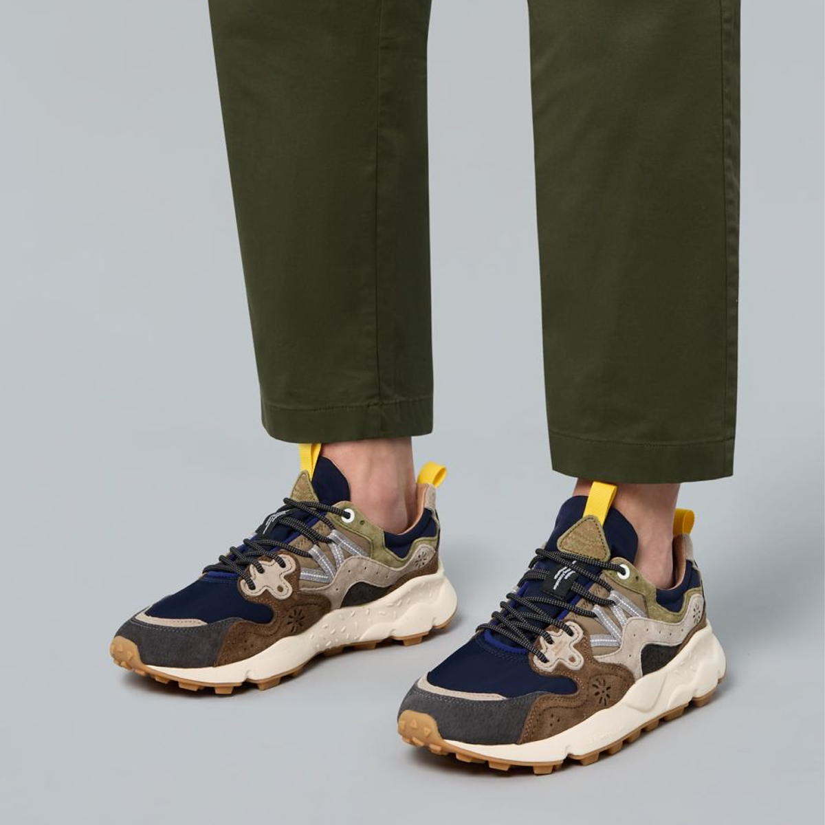 Flower Mountain Sneakers Uomo Yamano 3 Grey Blue - 2
