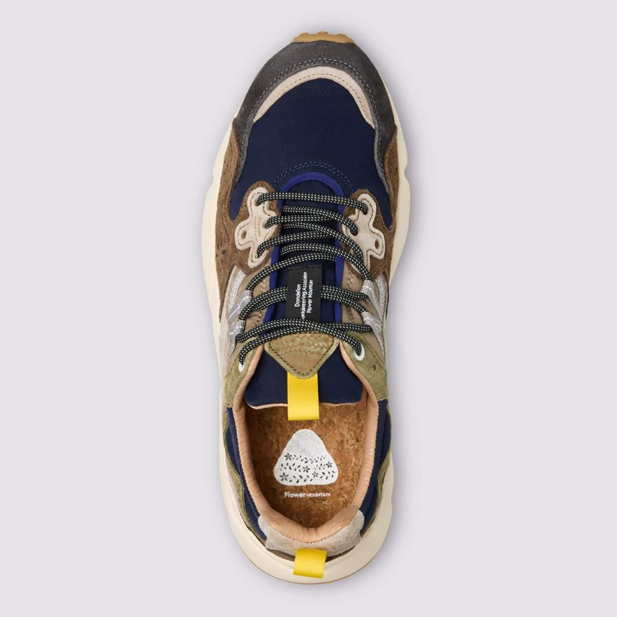 Flower Mountain Sneakers Uomo Yamano 3 Grey Blue - 3