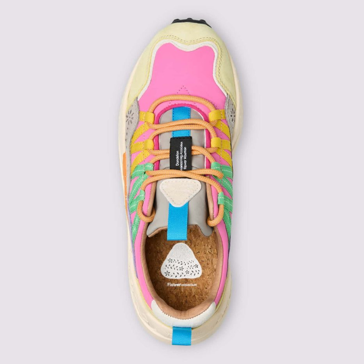 Flower Mountain Sneakers Donna Washi Light Green Salmon Azure - 3