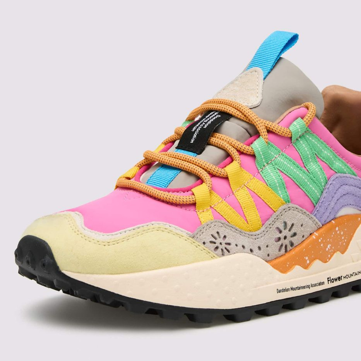 Flower Mountain Sneakers Donna Washi Light Green Salmon Azure - 4