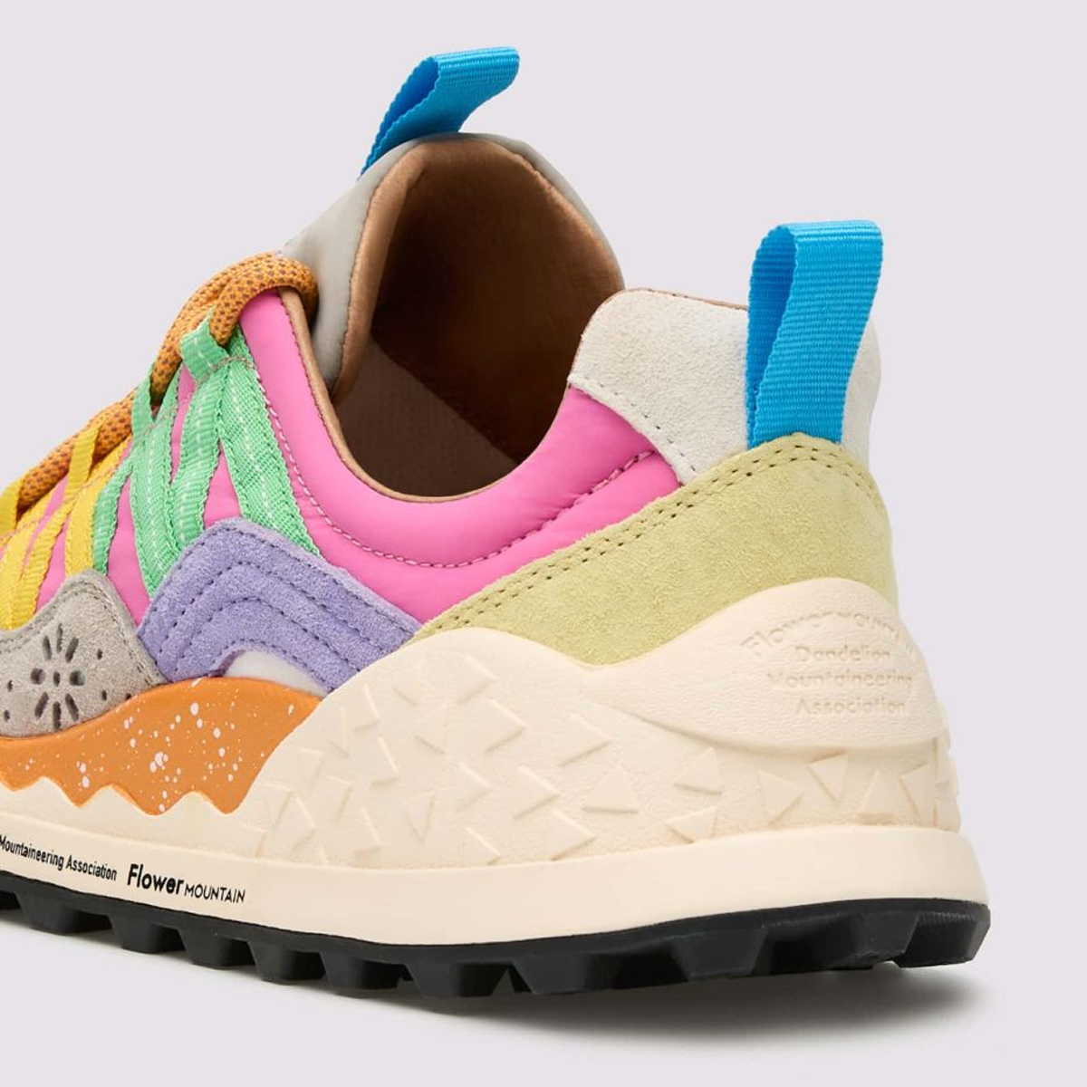 Flower Mountain Sneakers Donna Washi Light Green Salmon Azure - 5