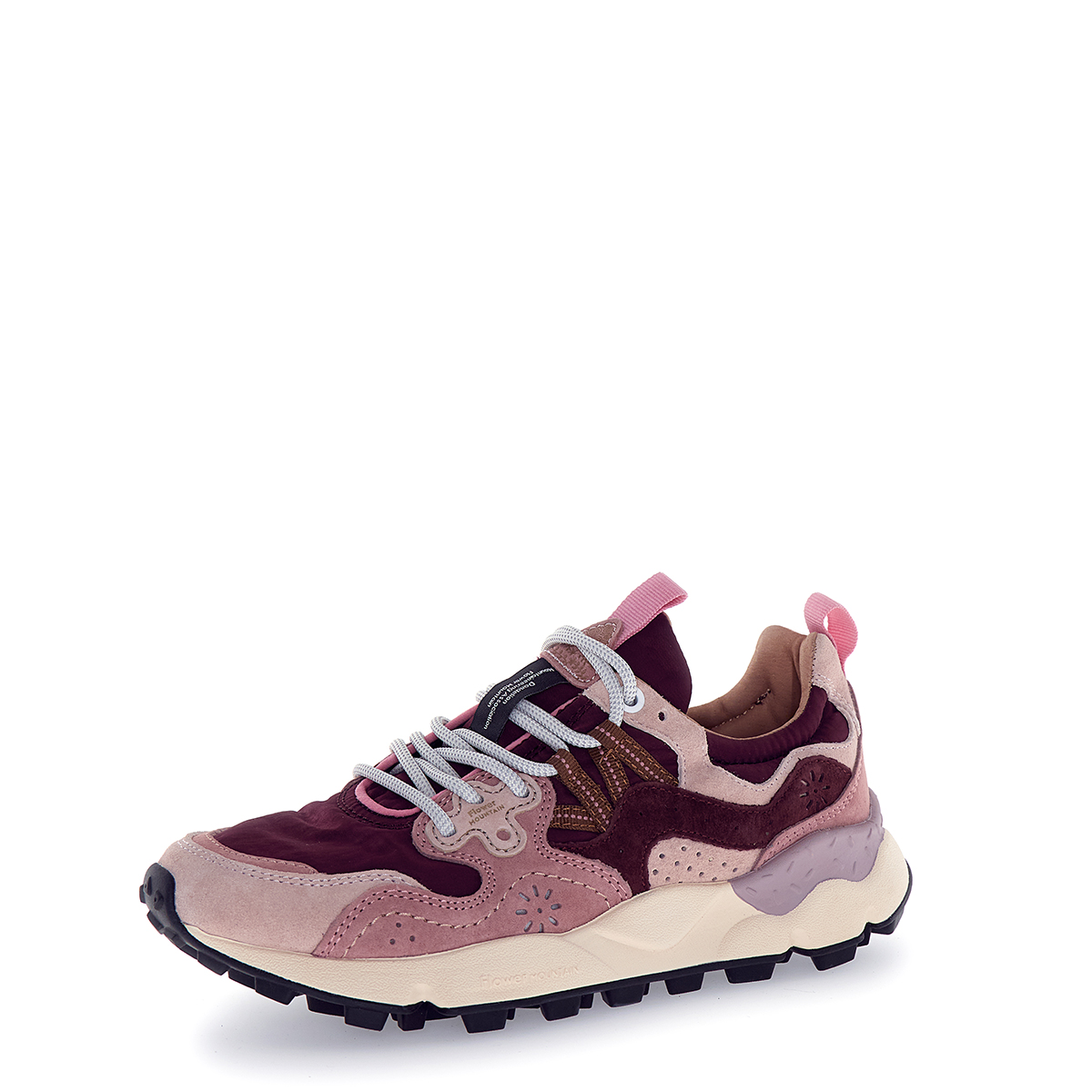 Flower Mountain Sneakers Donna Yamano 3 Light Rose Pink Brown - 3 Flower Mountain Sneakers Donna Yamano 3 Light Rose Pink Brown - 3