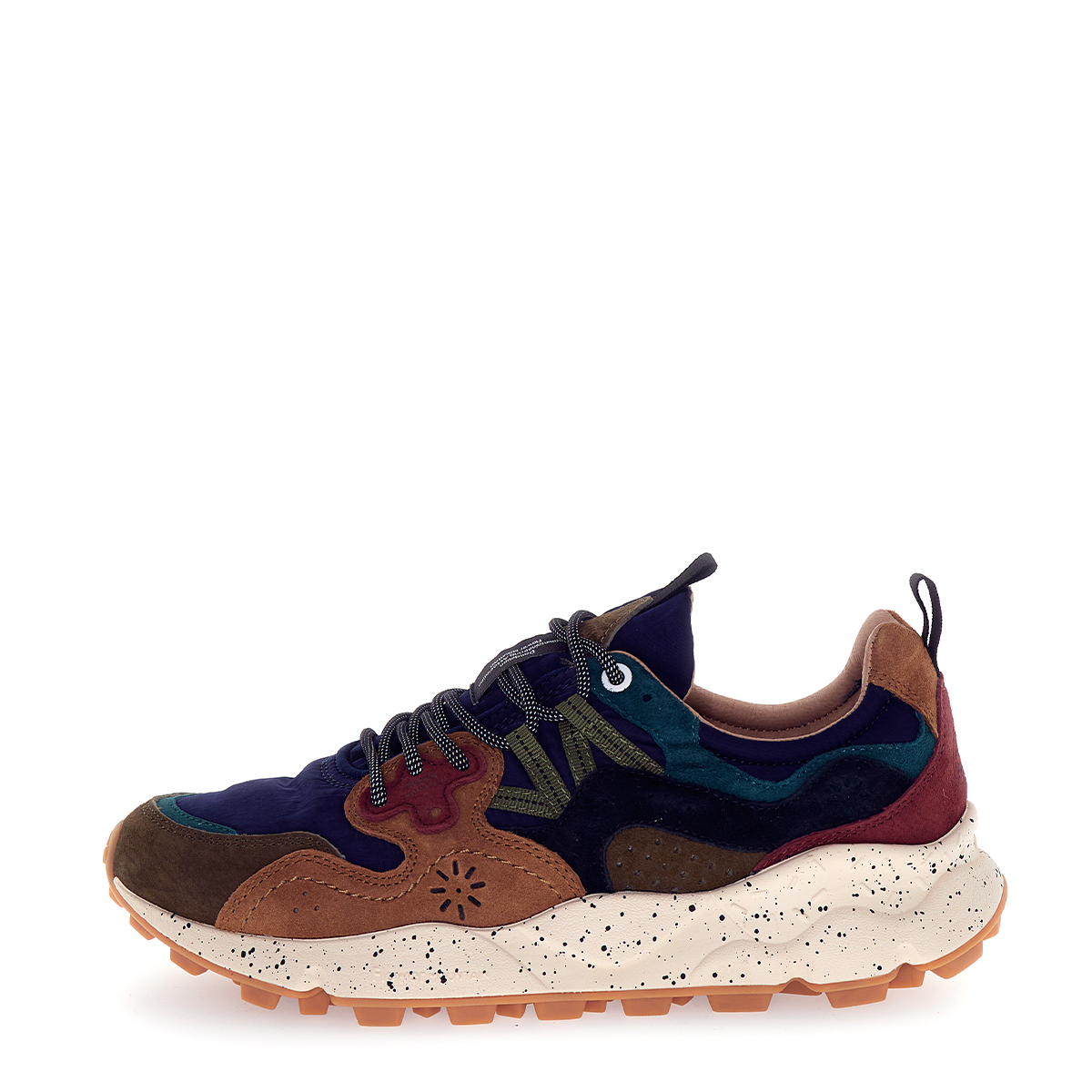 Flower Mountain Sneakers Unisex Yamano 3 Deep Mud Light Brown Navy - 1 Flower Mountain Sneakers Unisex Yamano 3 Deep Mud Light Brown Navy - 1