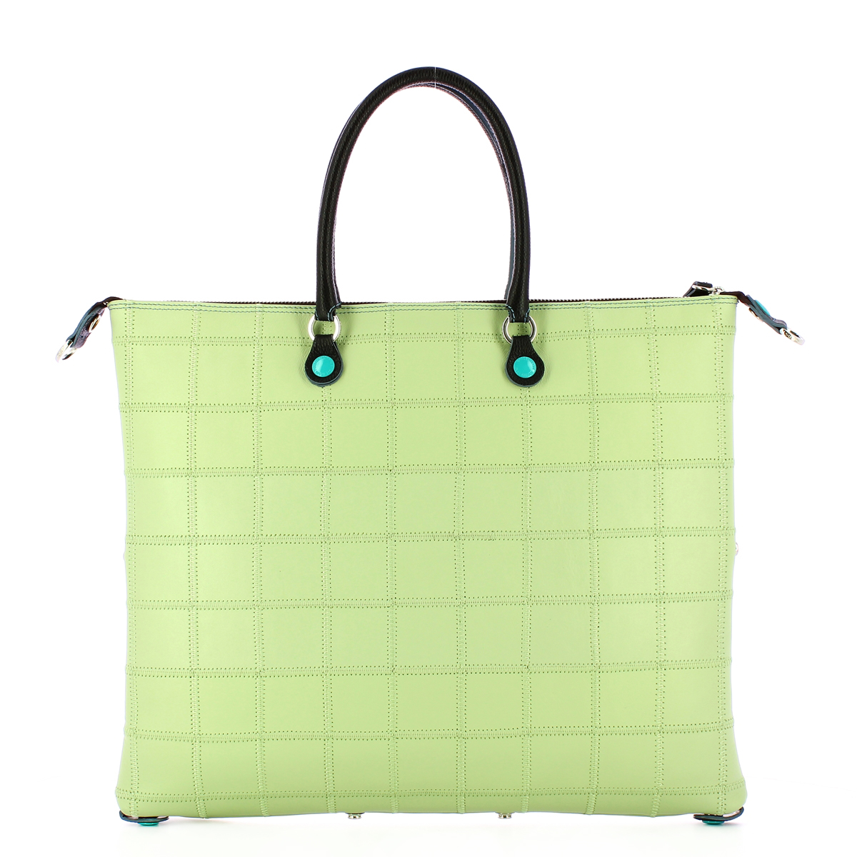 Gabs Borsa G43 L Patchwork in pelle opaca Celadon - 3 Gabs Borsa G43 L Patchwork in pelle opaca Celadon - 3