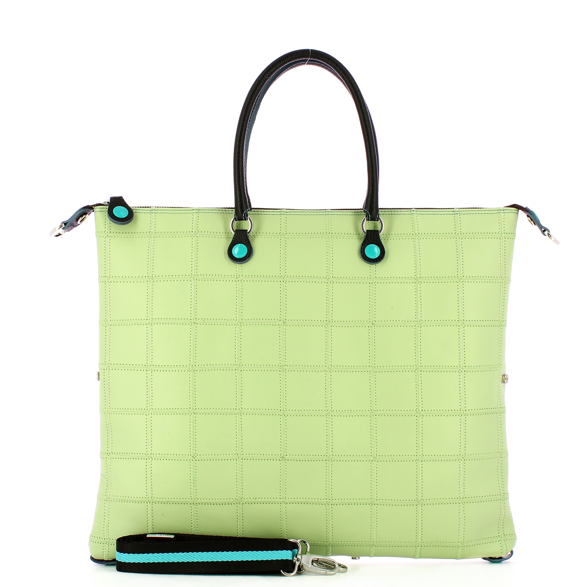 Gabs Borsa G43 L Patchwork in pelle opaca Celadon - 4 Gabs Borsa G43 L Patchwork in pelle opaca Celadon - 4