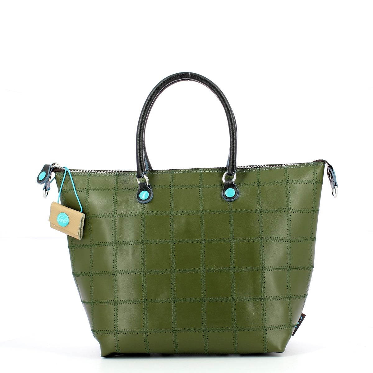 Gabs Borsa G43 L Patchwork in pelle opaca Celadon - 5 Gabs Borsa G43 L Patchwork in pelle opaca Celadon - 5