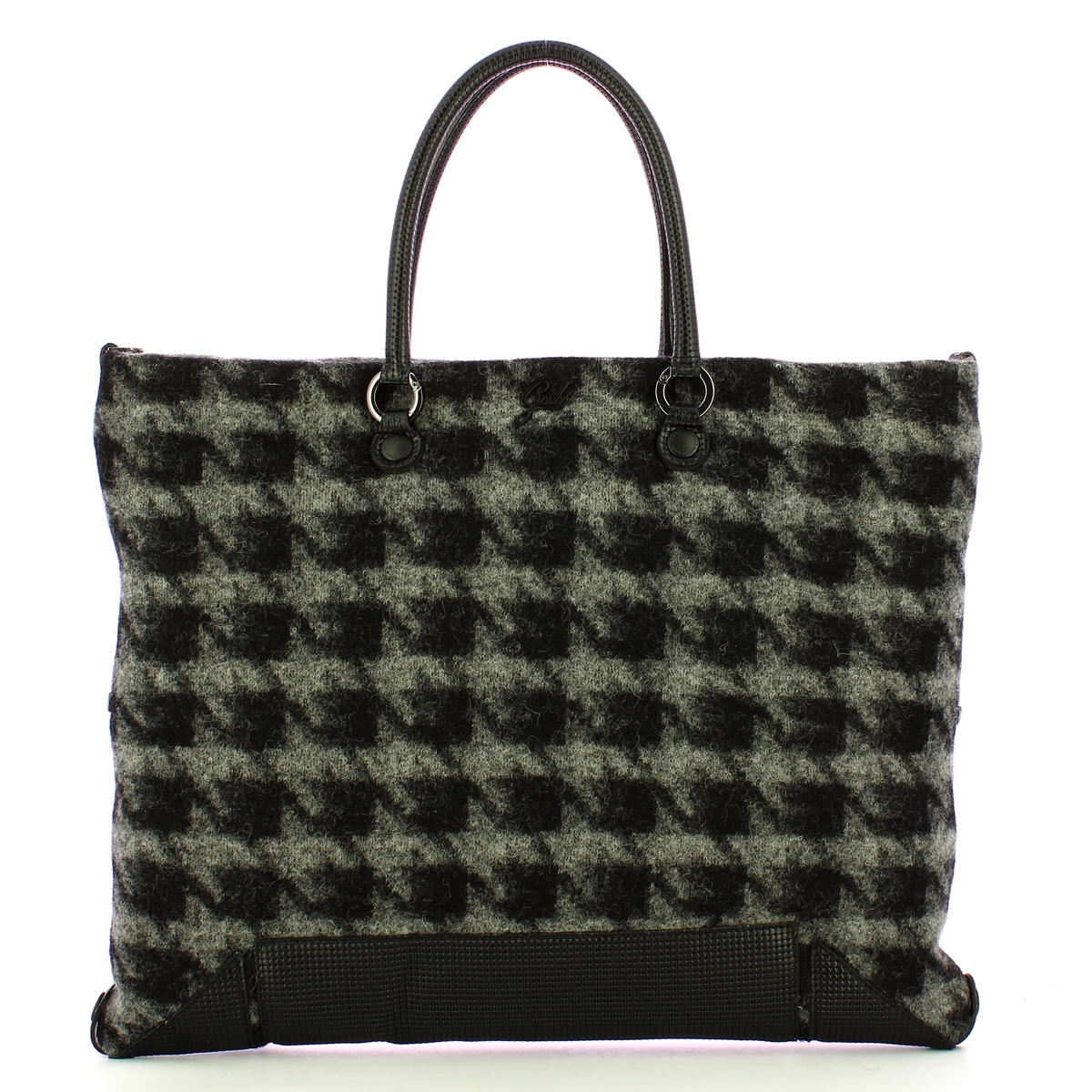 Gabs Borsa Aretha L Tessuto Nappa Nero Grigio - 1