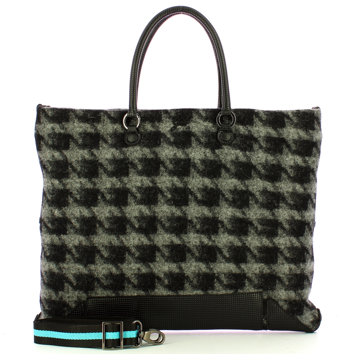 Gabs Borsa Aretha L Tessuto Nappa Nero Grigio - 4