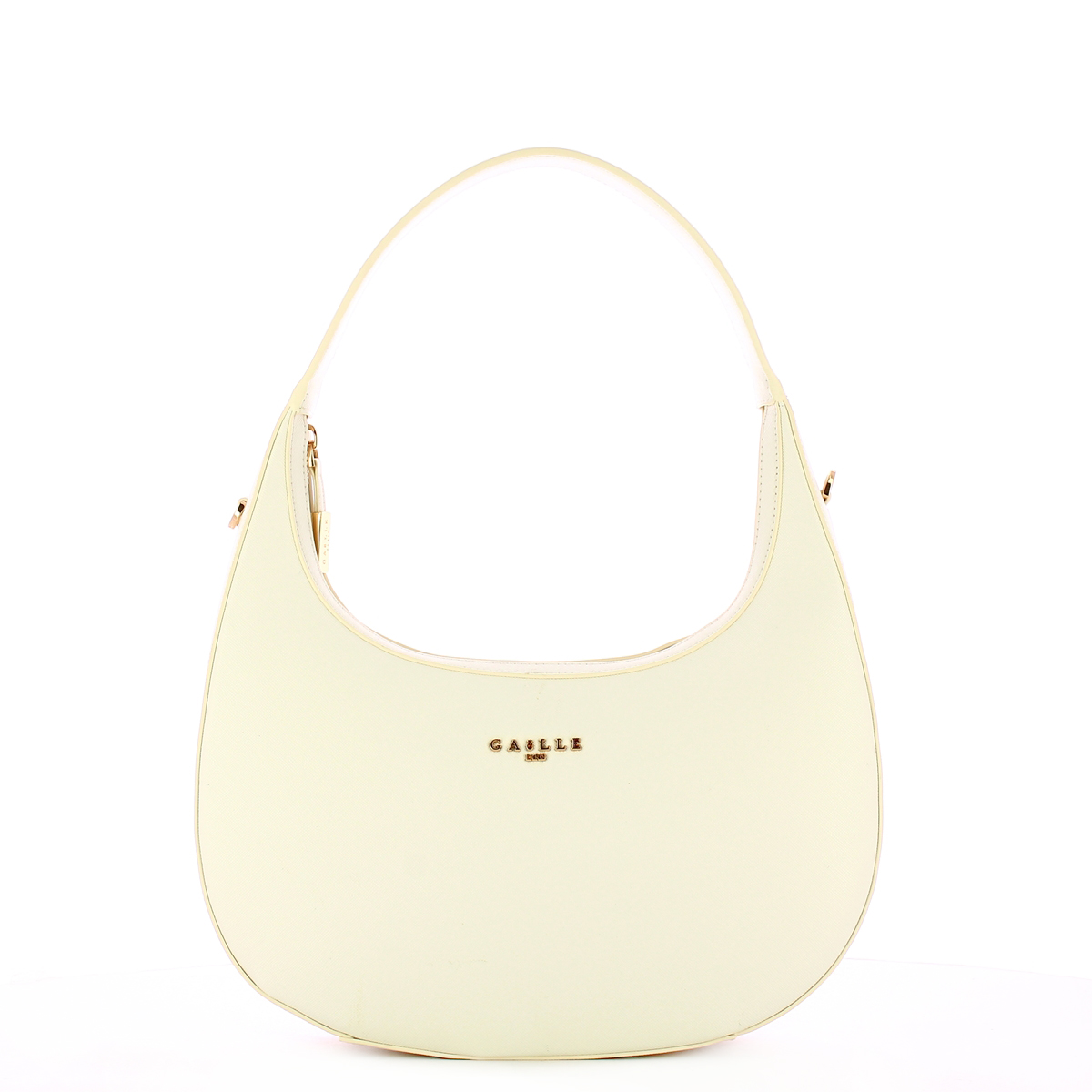Gaëlle Hobo Bag in similpelle saffiano Bianco - 1