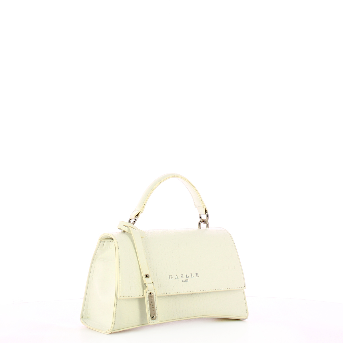 Gaëlle Mini Borsa a mano stampa cocco Bianco - 2 Gaëlle Mini Borsa a mano stampa cocco Bianco - 2
